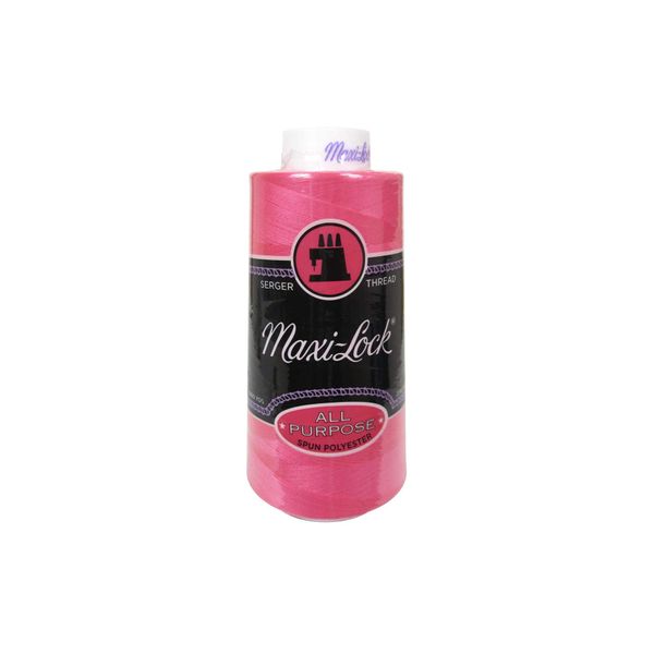 American & Efird Maxi Lock 3000yd Neon Pink Thread Spool