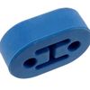 Universal Blue 2 Hole Exhaust Rubber Mount Hanger Heavy Duty Bushing Support