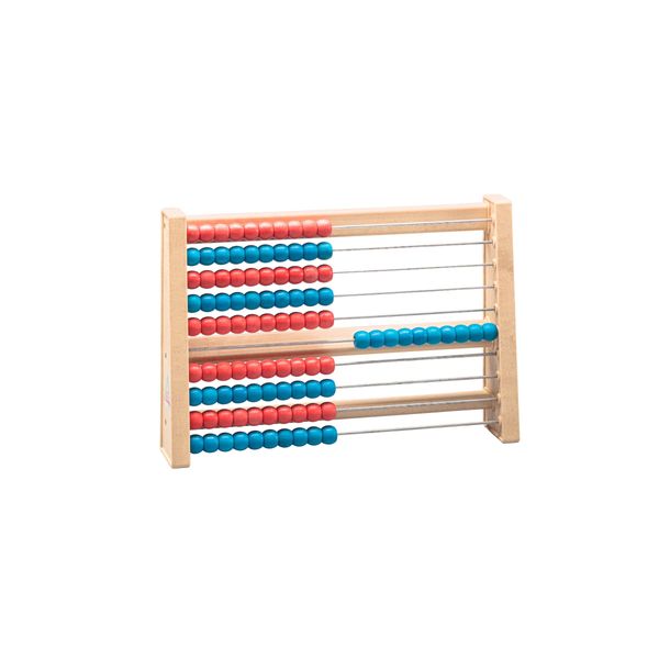 WISSNER active learning 100 Student´S Abacus, RE-Wood Red/Blue