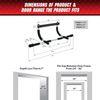 Pull-Up Bar - Total Upper Body Workout Bar For Doorway, Adjustable Width No Door