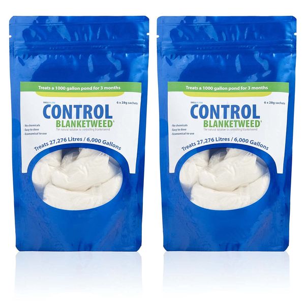 Swell Control Blanketweed 2 Pack. Blanketweed Treatment And Killer For Ponds. Superb Pond Algae Remover