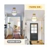 9.8" Modern Semi Flush Mount Ceiling Light Fixture Mid Century Ceiling Light ...