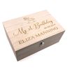 Personalised Large Girl's First Birthday Gift Keepsake Box Engraved