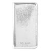 iPhone 16 Case Folio Folio Case Genuine Kate Spade New York (Metallic Silver)