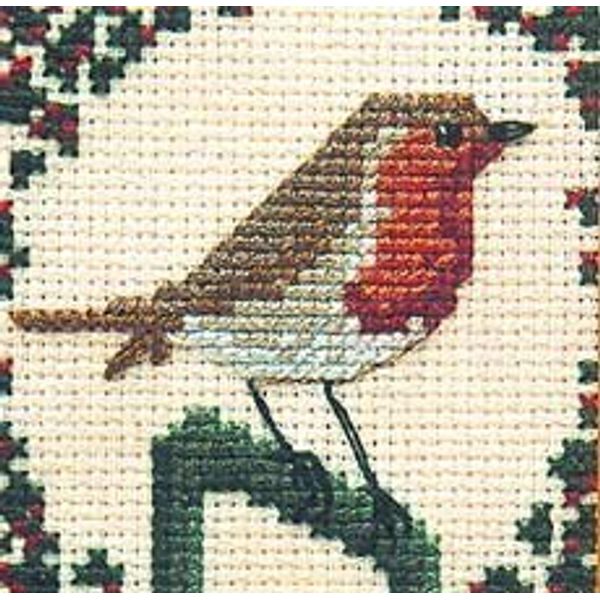 Robin Miniature Card Kit - Cross Stitch Kit