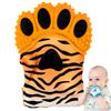 BABYNOMS ® Teething Mitten | Orange Tiger Teething Paw