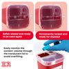 Ever Ready First Aid Sharps Container with Split Lid Design and Locking Mechanism for Sharp Waste Disposal, 1 Quart