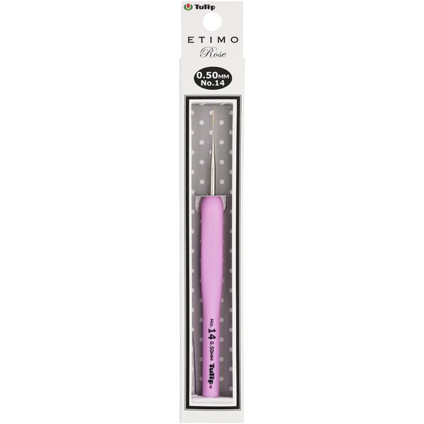 Tulip Crochet Hook, Pink, Size 14 (0.5mm)