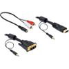 DELOCK Cable Digital Visual Interface (DVI) 18+1 to High-Definition Multimedia Interface (HDMI) with Audio 2 m