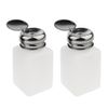 Perfk 2 Pcs Empty Pump Bottle Nail Cleaner Bottle Pump Dispenser Gel Cleaner, 200ml