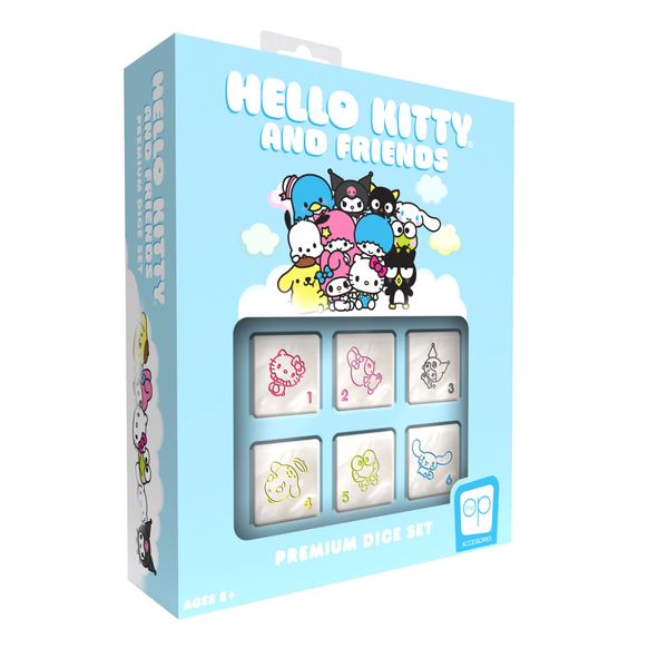 Hello Kitty and Friends Premium Dice Set | Hello Kitty and Friends Custom Dice with Collectible Tin Case | Based on Sanrio Hello Kitty and Friends | Officially Licensed Sanrio Gift & Merchandise