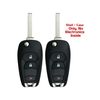 2X New Replacement Key Fob Shell / CASE Compatible with & Fit for Select Chevrolet Vehicles. (No Electronics or Chip Inside)