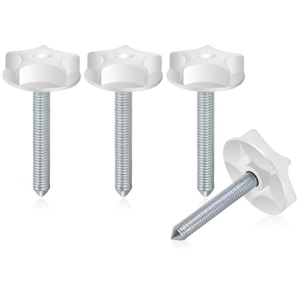 drado 4 Pack Headboard Fixings, M8 Headboard Bolts for Bed, Headboard Screws 105 MM with Screws and Washers Bed Headboard Bolts