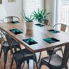 Northern Light Winter Wolf Glass Placemat Kitchen Table Worktop Saver Protector