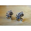Sterling Silver Small 10x8mm Octopus Squid Stud Studs Earrings!