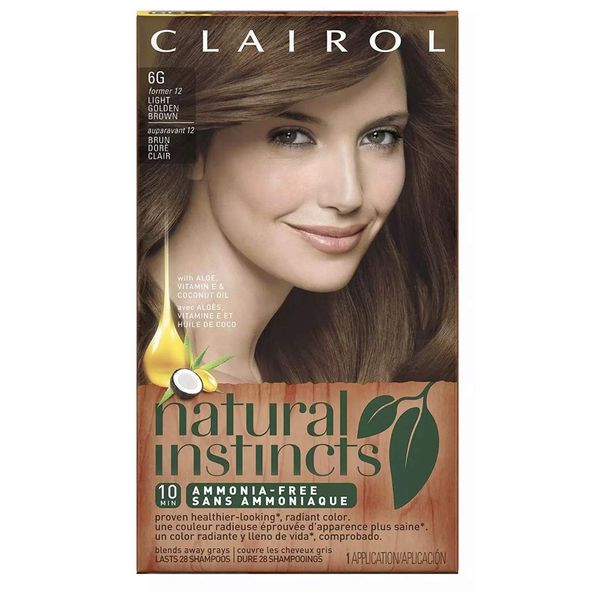 Clairol Natural Instincts, 012, Toasted Almond, Light Golden Brown