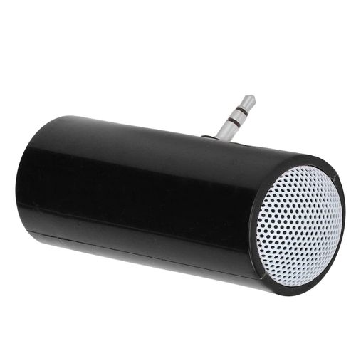 PUSOKEI Mini Speaker, Stereo Mini Speaker Speaker Bluetooth Speaker, Portable Plug in Speaker for Smart Phones, Tablets, Laptops, PCs, 3.5 mm Audio Jack (Black)