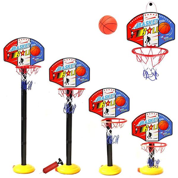 Kidoloop® Kids Basketball Hoop and Stand Adjustable Height, Net Ball Pump Portable Basketball Indoor Outdoor Activity Sports Gift for Children Summer toys for Outdoor Garden Backyard