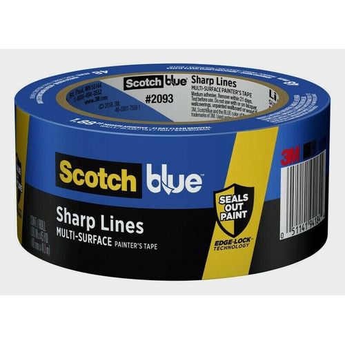 Scotch BLUE 1.88" x 45 yd. SHARP LINES Medium Strength Painter's Tape 2093-48NC