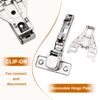 1 Pair（2 Pack） Kitchen Cabinet Hinges for Face Frame Cabinet, Concealed Cabin...
