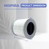 Nispira Mi4 Filter Replacement for Xiaomi 4 Compact Smart Air Purifier, 2 Packs