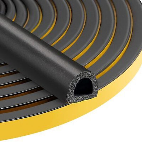 20 Ft Weather Stripping Seal for Doors/Windows, Self Adhesive Door Seal Strip