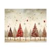 20x16 Minimalist Christmas Trees Canvas Wall Art