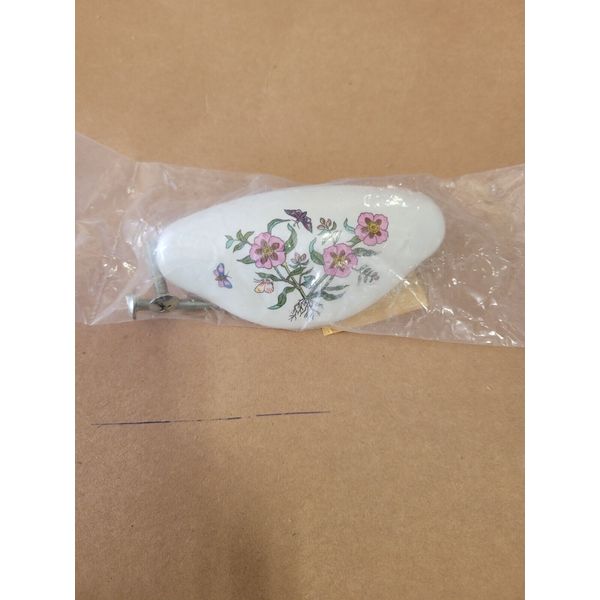 Vintage White Porcelain Drawer Pulls For Kitchen/ Bathroom