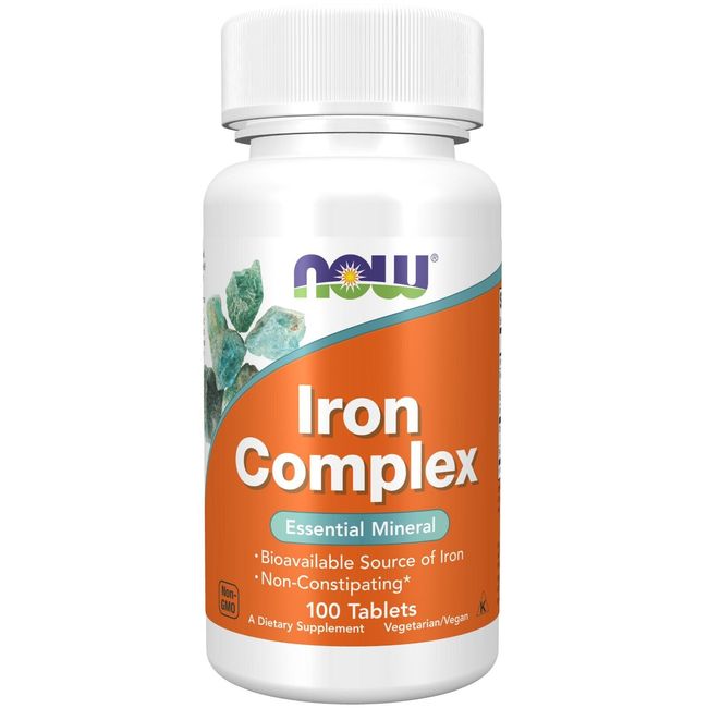 NOW Foods Iron Complex, 100 Tablets