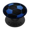 Blue Soccer Ball On a Black PopSockets Adhesive PopGrip