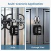 Sparkiva 4 Digit Heavy Duty Padlock Weatherproof & Rust-Resistant 2 Pack Gym Locker Padlocks for School & Garage – Secure & Durable Code Padlock, Black