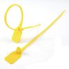 SECURITY TAGS NUMBERED PULL TIES SECURE ANTI-TAMPER SEALS(100 X YELLOW)