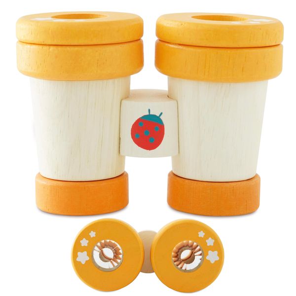 Le Toy Van - Petilou Wooden Educational Multi-Sensory Colourful Wooden Pretend Play Binoculars Toy For Toddlers And Babies | Suitable For 18 Months +