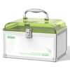 Glosen Medicine Lock Box With Key，8.46 * 5.87 * 5.51 Inch，locked Medicine Box with Child Safe Lock