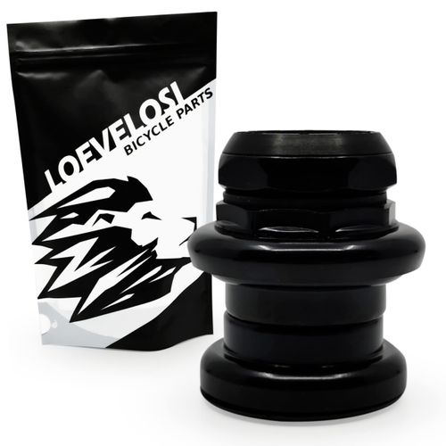 LOEVELOSI Bicycle Headset 1 Inch Black Road Bike Thread Bearing Set Retro Control Head Bearing 1 Inch Black Bicycle Headset