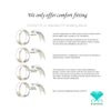 Everstone Couples Wedding Sets Engagement Ring Sets Titanium Matte Silver Bands