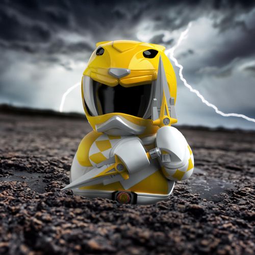 TUBBZ First Edition Yellow Ranger Collectible Vinyl Rubber Duck Figure - Official Power Rangers Merchandise - Kids TV, Movies & Video Games