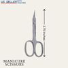 Sharp Manicure Straight Edge Cuticle Nail Scissors Arrow Point Stainless Steel