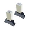 2PCS H3Y-2 12VDC 0-10 Minute 8 Pin Time Relay Adjustable Electric Delay Timer 5A AC Time Delay Relay