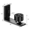 QINAIXQM Floor Guide Sliding Barn Door Adjustable Floor Guide Wall/Door Bottom Guide Black