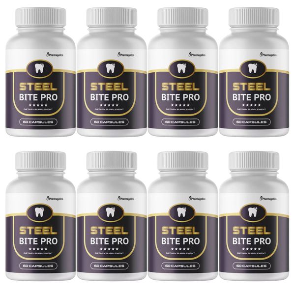 Steel Bite Pro - Dietary Supplement- 8 Bottles