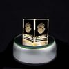 Lighted Rotating Base for Crystal Cubes by Ringmasters