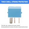 Flygun 4 PCS 4-Pin Automotive Multi-Purpose Relay, Electrical Control Device, Automatic Adjustment Conversion Circuit Replaceable Accessories, Compatible with Violet 90987-02027 (Blue)