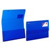 Snopake A4 PolyPlus Polyfile Popper Wallet with Press Stud Closure – Electra Assorted [Pack of 5] Ref: 11756