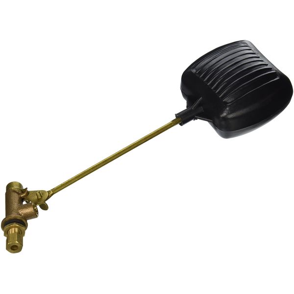 EZ-FLO Evaporative Cooler Float Valve Assembly, 1/4 Inch OD Compression Inlet, Brass Body and Rod, 20289