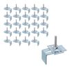 UTALIND 24 Pack Undermount Sink Clips Kitchen Sink Brackets Basin Clips for Bathroom Sink Mounting Hardware