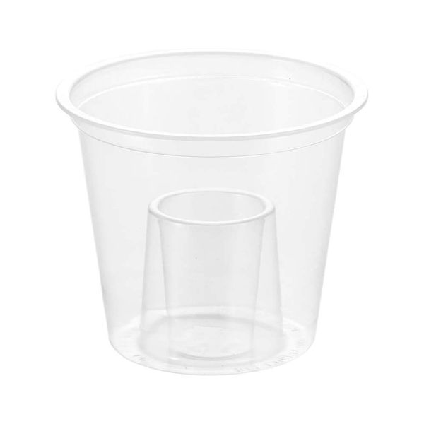 We Can Source It Ltd - Clear Plastic Jagerbomb Shot Glasses - Strong and Reusable Party Shot Glasses - 25ml CE Shot with 60ml Chaser - Disposable and Recyclable - 50 Pack