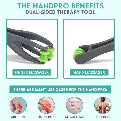 Cozlow Hand and Finger Massager, Double Sided Massage Roller for Arthritis and Carpal Tunnel Therapy, Pressure Point Massager for Finger Pain Relief