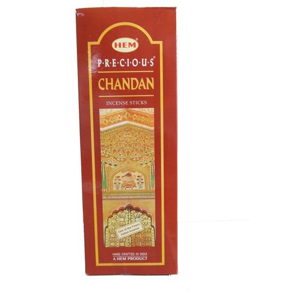 HEM Incense Stick Hexa Pack Precious Chandan, Hexa Pack, 6 Boxes (20 Pieces)