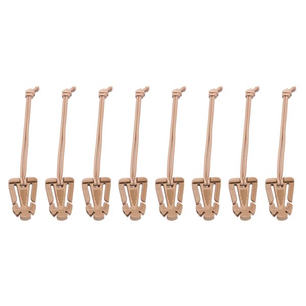 Elastic Tech Panel Clips (Web Dominators) - Coyote Tan - 8pc Kit